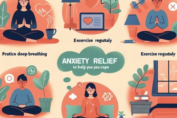 "Create a blog post on 'Anxiety Relief: 6 Strategies to Help You Cope'. The post should be 1000 words long and provide practical, accessible strategies to manage anxiety. Focus on these six strategies: 1) Practice deep breathing, 2) Exercise regularly, 3) Establish a relaxing routine, 4) Challenge negative thoughts, 5) Engage in mindfulness and meditation, and 6) Seek professional support. Each strategy should include clear steps for implementation and an explanation of how it helps reduce anxiety. The tone should be supportive and informative, with a focus on providing helpful tips that readers can easily apply in their daily lives. Ensure the blog is SEO-friendly with relevant keywords such as 'anxiety relief', 'coping with anxiety', and 'mental health'." This prompt should guide you in creating a comprehensive and SEO-optimized blog post.