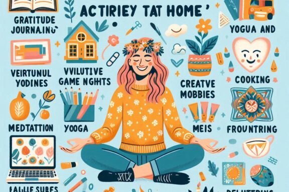 Fun Mental Wellness Activities to Try at Home'. The post should outline engaging activities that readers can do from home to improve mental well-being, reduce stress, and lift their mood. Include ideas like gratitude journaling, yoga and meditation, creative hobbies (like painting or crafting), virtual game nights with friends, cooking new recipes, small DIY projects, dancing to favorite music, decluttering, mindful coloring, and online learning. For each activity, explain how it can benefit mental health, and provide easy, actionable steps for readers to try. Use a warm, supportive tone to make the post inviting and accessible. Optimize for SEO by including keywords such as 'mental wellness activities,' 'fun ways to boost mental health,' and 'mental health tips at home.'"