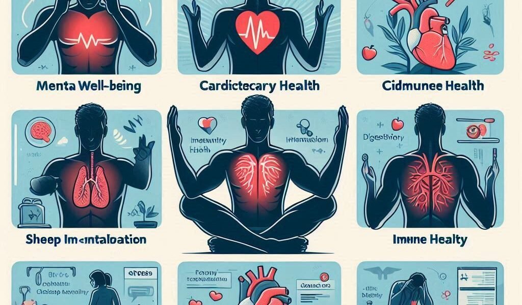 The Hidden Effects of Stress on Your Overall Health'. The post should explore how chronic stress impacts different aspects of health, including mental well-being, cardiovascular health, immune function, digestion, sleep quality, weight and metabolism, skin health, and cognitive abilities. For each area, describe the specific effects of stress and how prolonged exposure to stress can lead to health challenges like anxiety, heart disease, weakened immunity, digestive issues, weight gain, skin breakouts, and memory problems. Provide actionable tips to help readers manage stress, such as mindfulness, regular exercise, a balanced diet, and sleep hygiene practices. The tone should be informative yet supportive, encouraging readers to take small steps to protect their health. Use SEO-friendly keywords like 'effects of stress,' 'health impacts of stress,' and 'stress management tips' to make the post search-friendly.