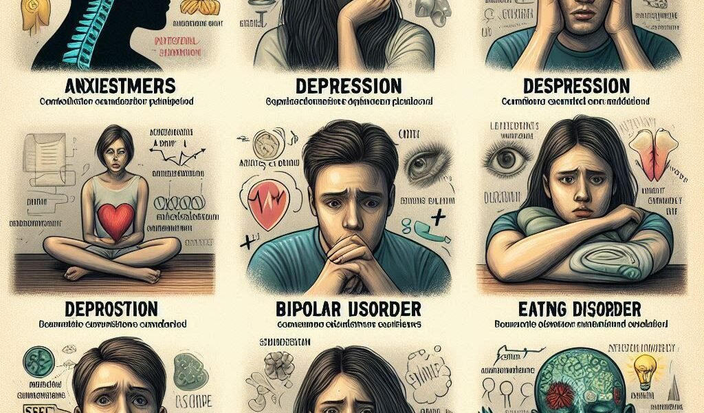 Mental health disorders affect millions worldwide, yet many people don’t fully understand what they entail. In this post, we explore common mental health conditions such as anxiety disorders, depression, bipolar disorder, eating disorders, and schizophrenia. Learn about their symptoms, causes, and treatment options to help raise awareness and encourage early intervention. Understanding these disorders is crucial to fostering a supportive environment and promoting mental health for all.